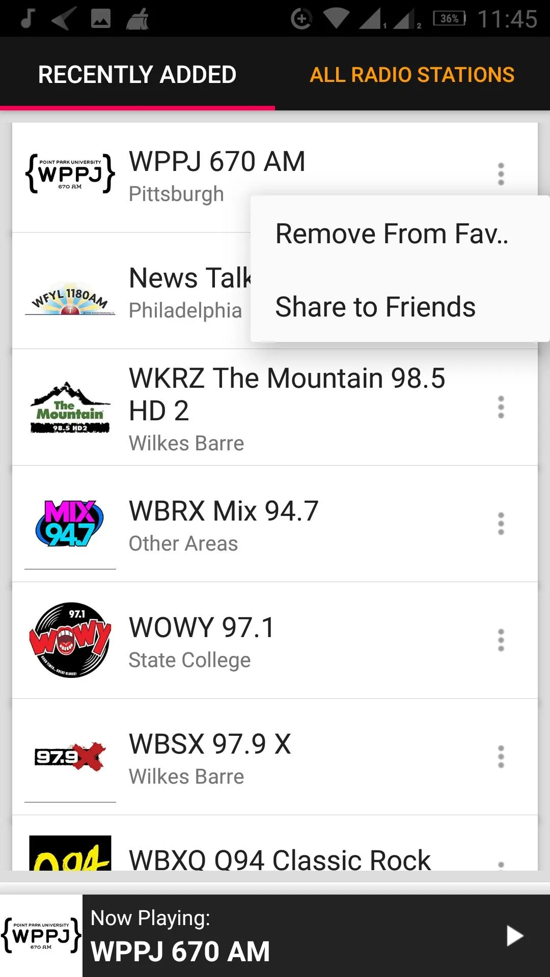 Pennsylvania Radio Stations | Indus Appstore | Screenshot