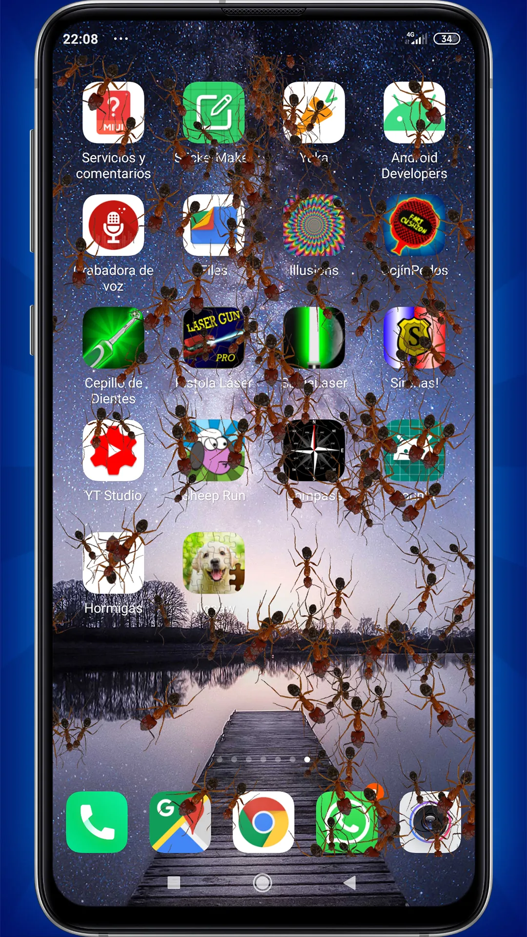 Ants on Screen (Prank) | Indus Appstore | Screenshot