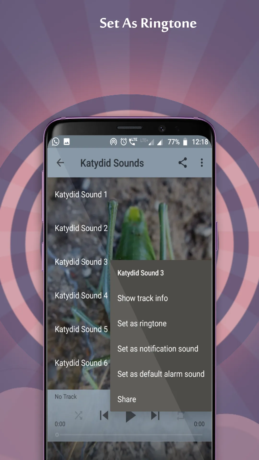 Katydid Sounds | Indus Appstore | Screenshot