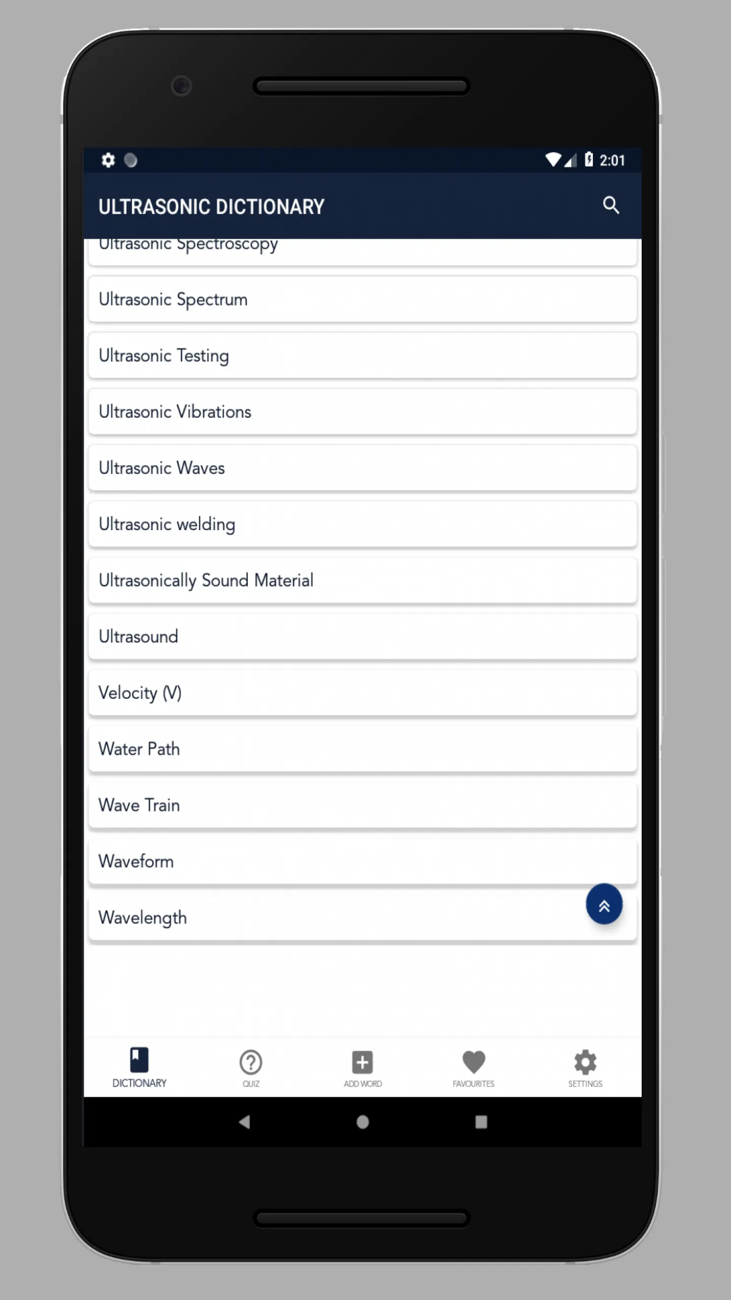 Ultrasonic Dictionary | Indus Appstore | Screenshot