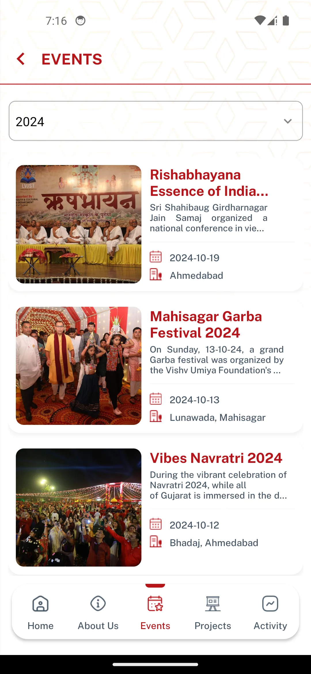 VUF - Vishv Umiya Foundation | Indus Appstore | Screenshot