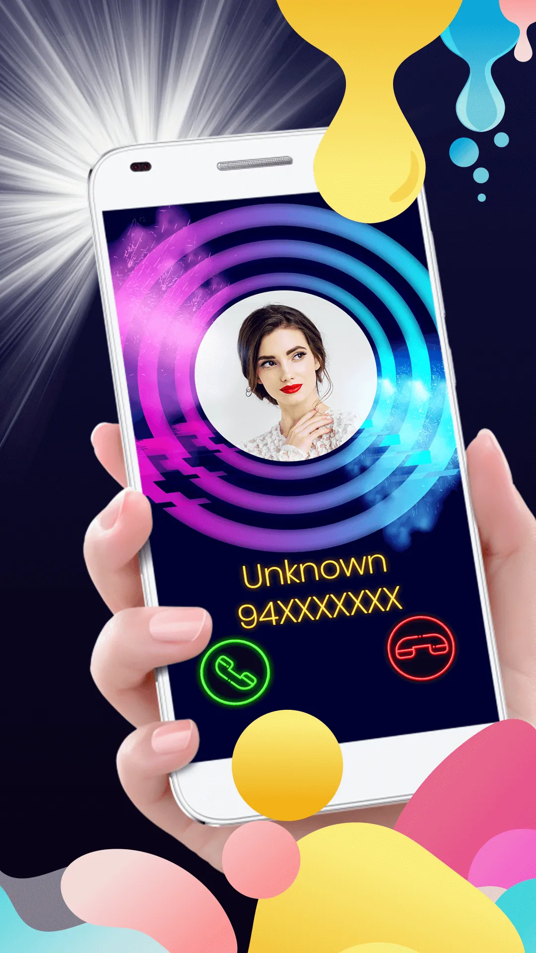 Color Caller Screen, Phone Cal | Indus Appstore | Screenshot