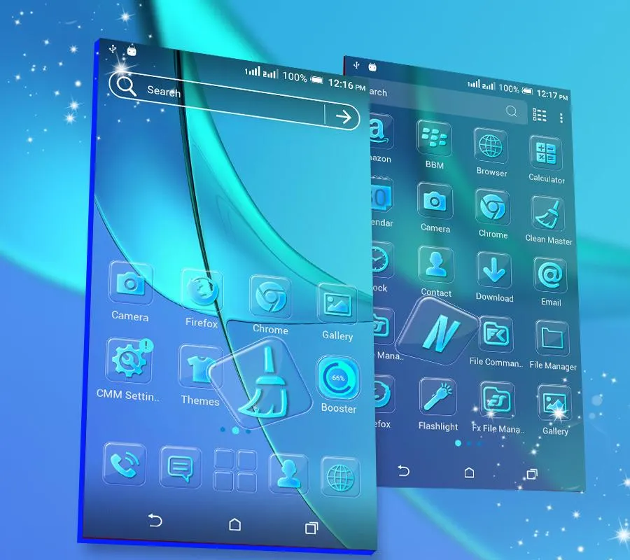 Blue Launcher Theme | Indus Appstore | Screenshot