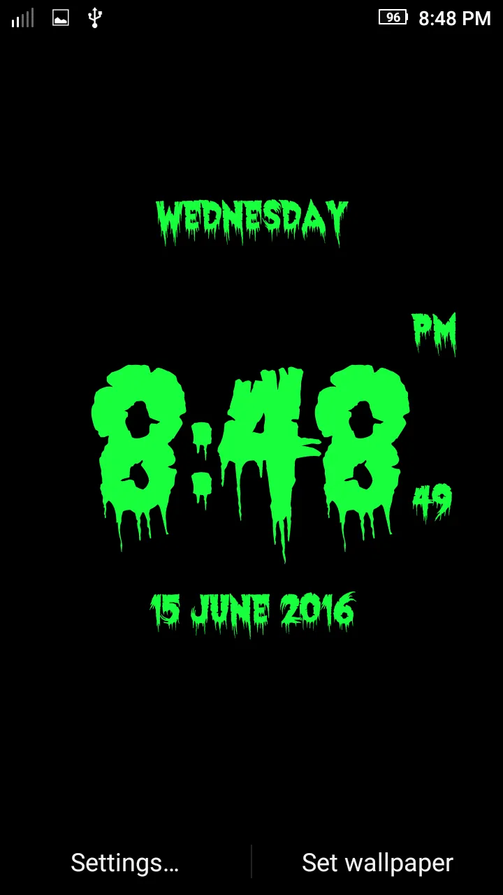 LED Horror Digital Clock LWP | Indus Appstore | Screenshot