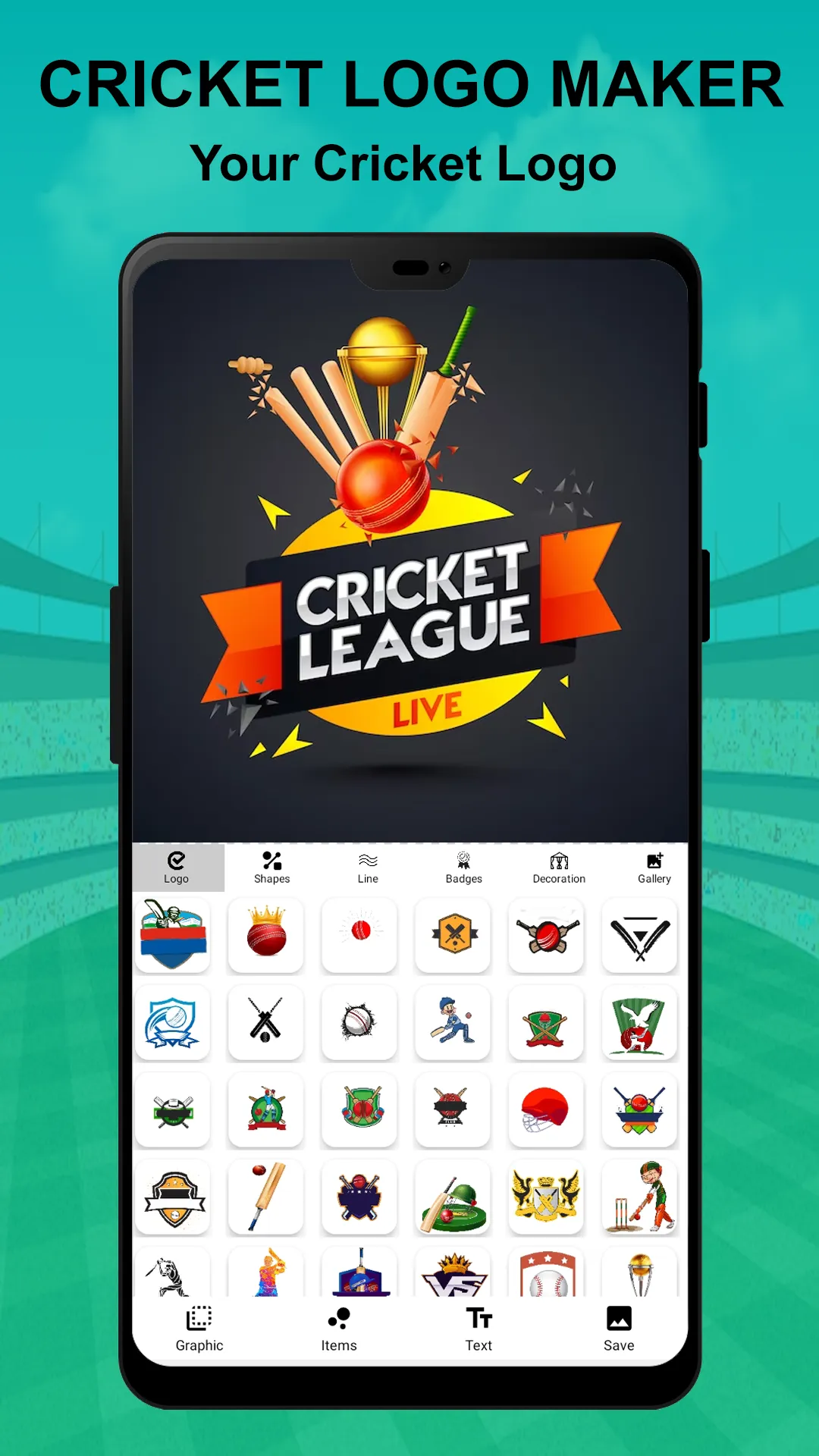 Cricket Logo Maker & Designer | Indus Appstore | Screenshot