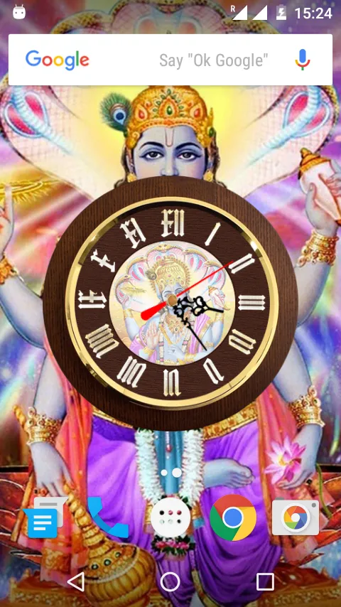 Vishnu Ji Clock Live Wallpaper | Indus Appstore | Screenshot