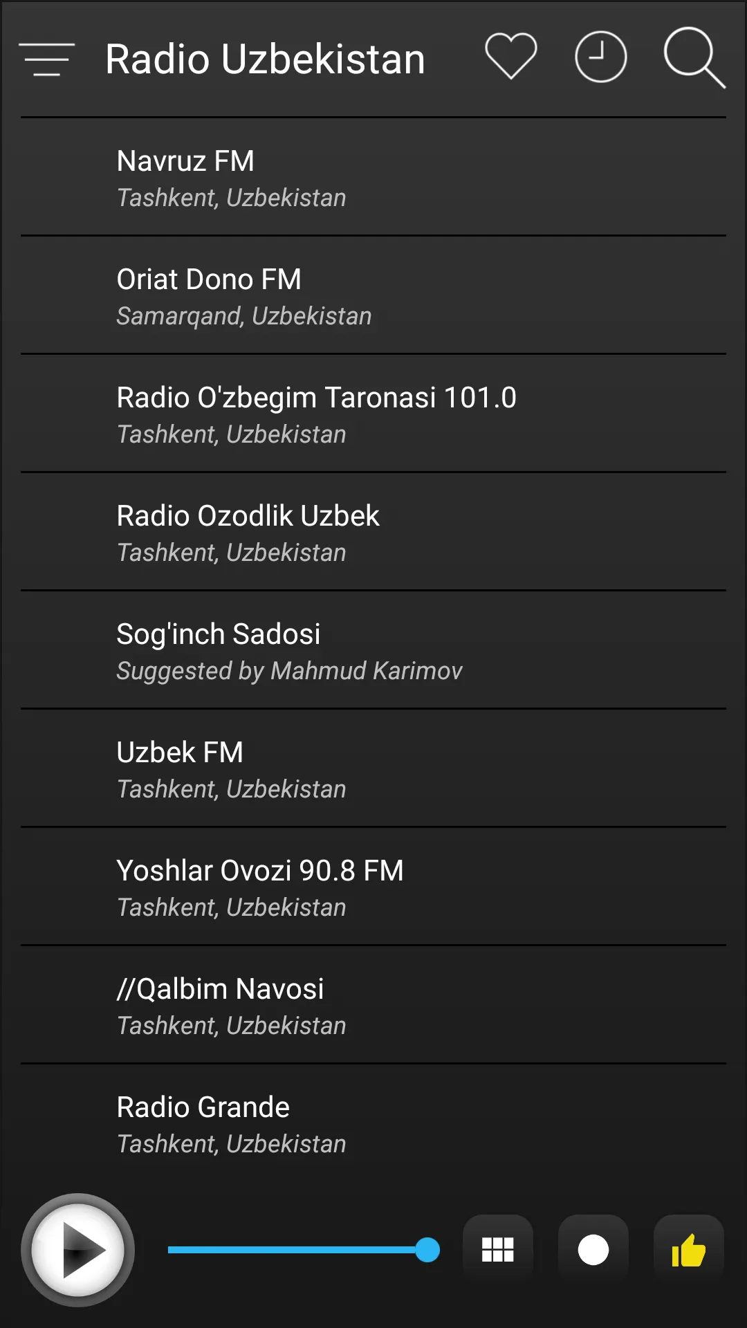 Uzbekistan Radio FM AM Music | Indus Appstore | Screenshot