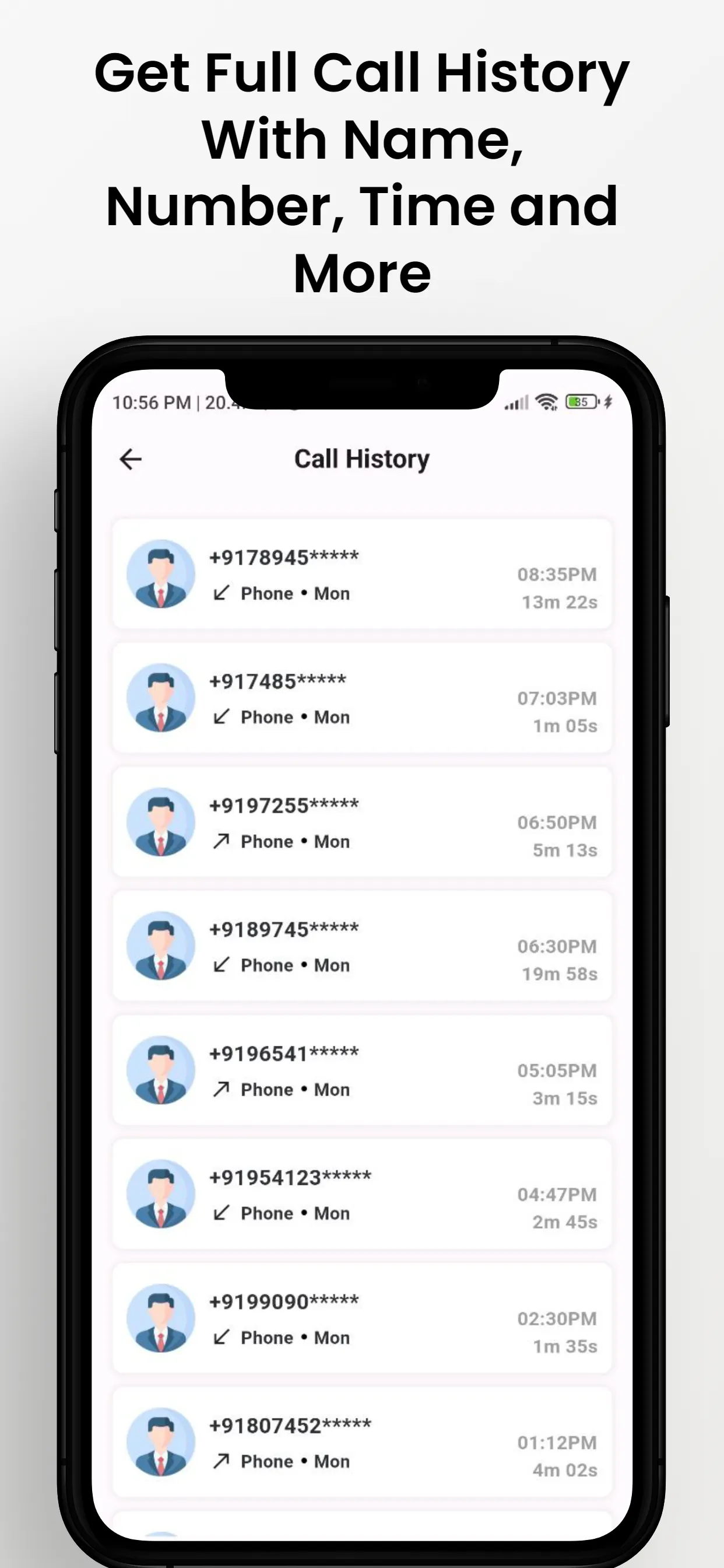 Call History Any Number Detail | Indus Appstore | Screenshot