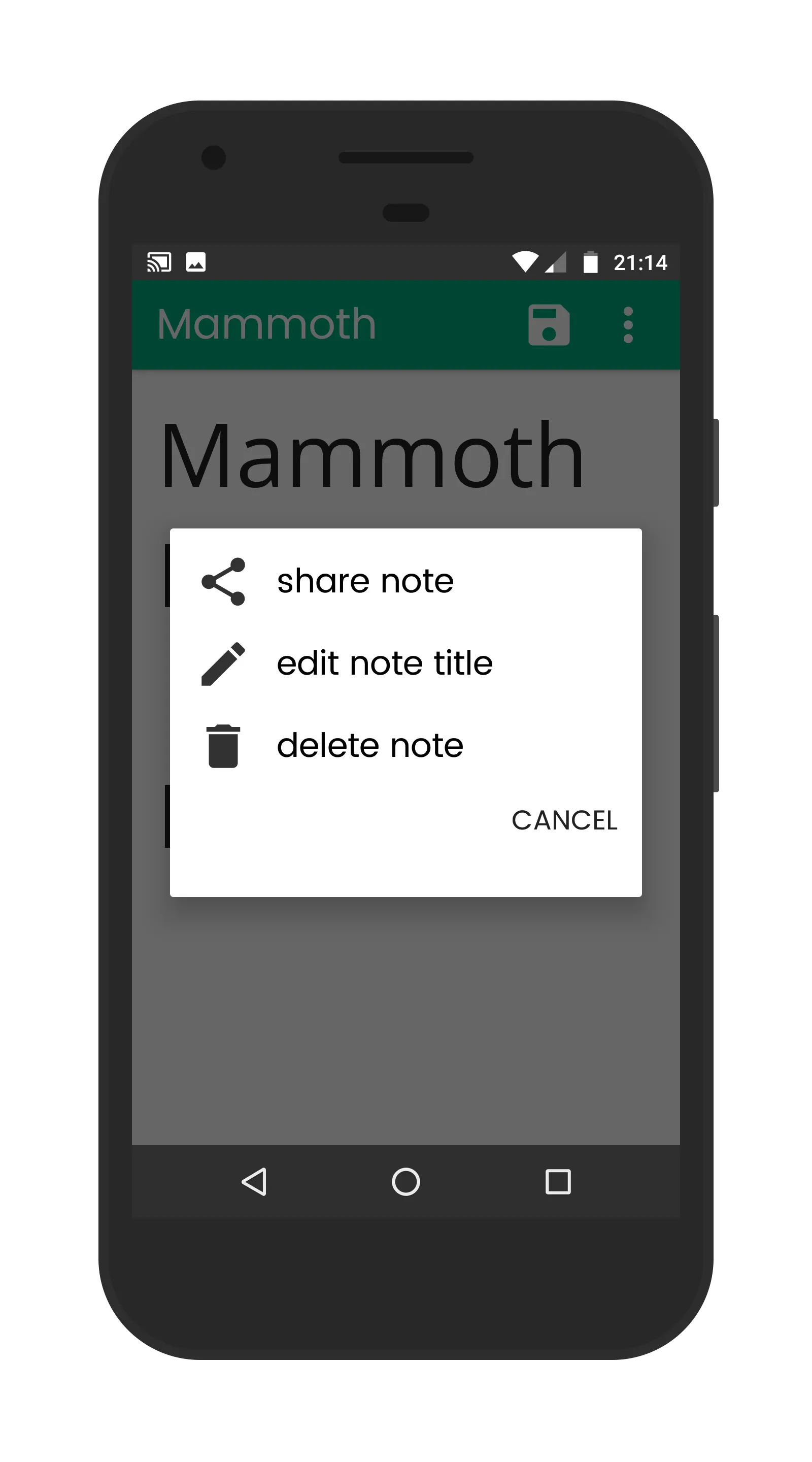 Mammoth Notepad - Large Text | Indus Appstore | Screenshot