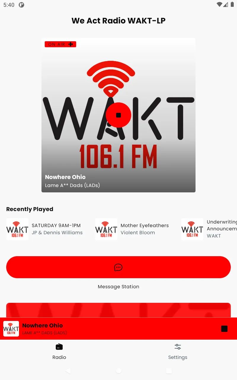 WAKT 106.1FM | Indus Appstore | Screenshot