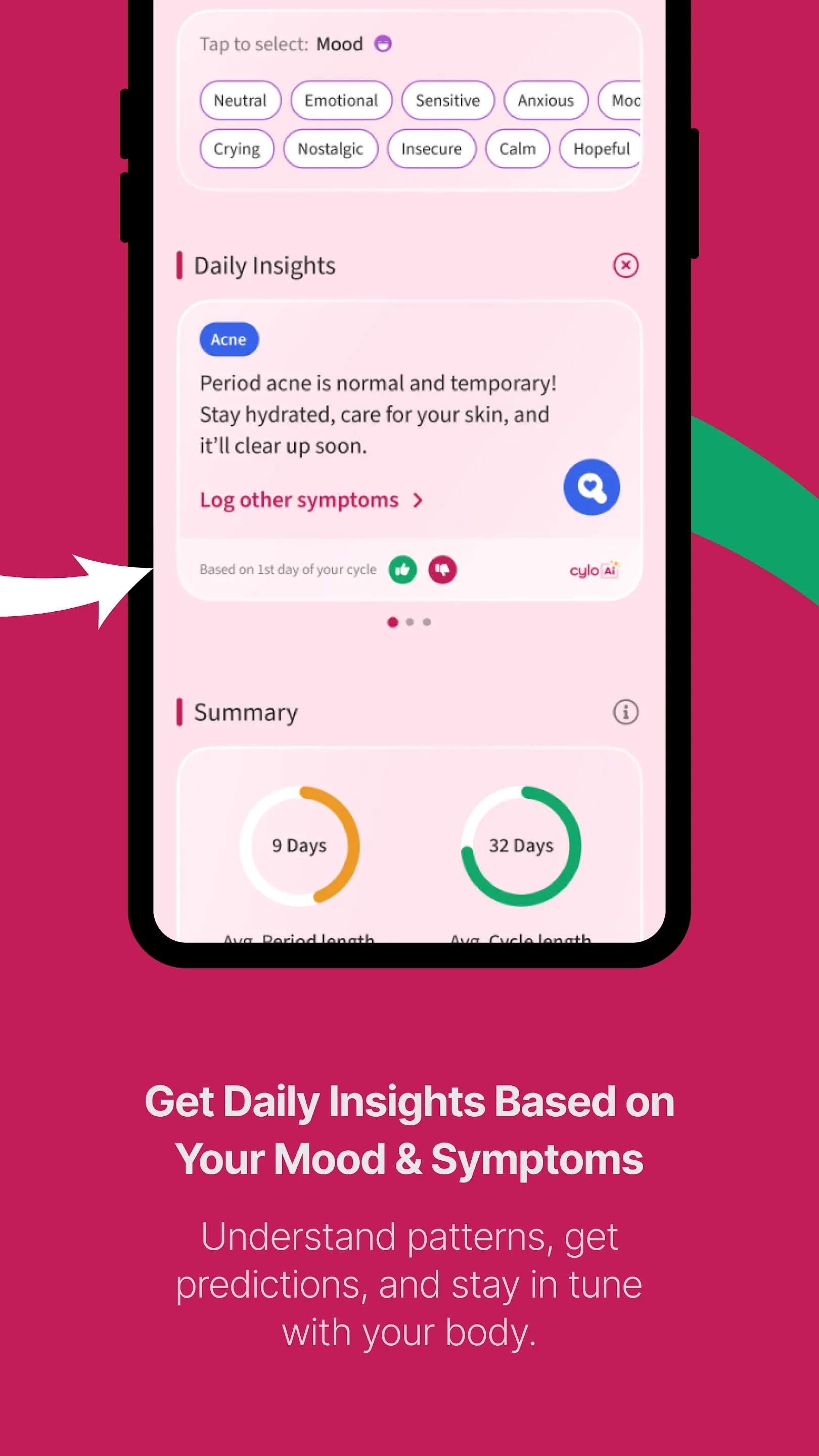 Cylo - Period & Cycle Tracker | Indus Appstore | Screenshot