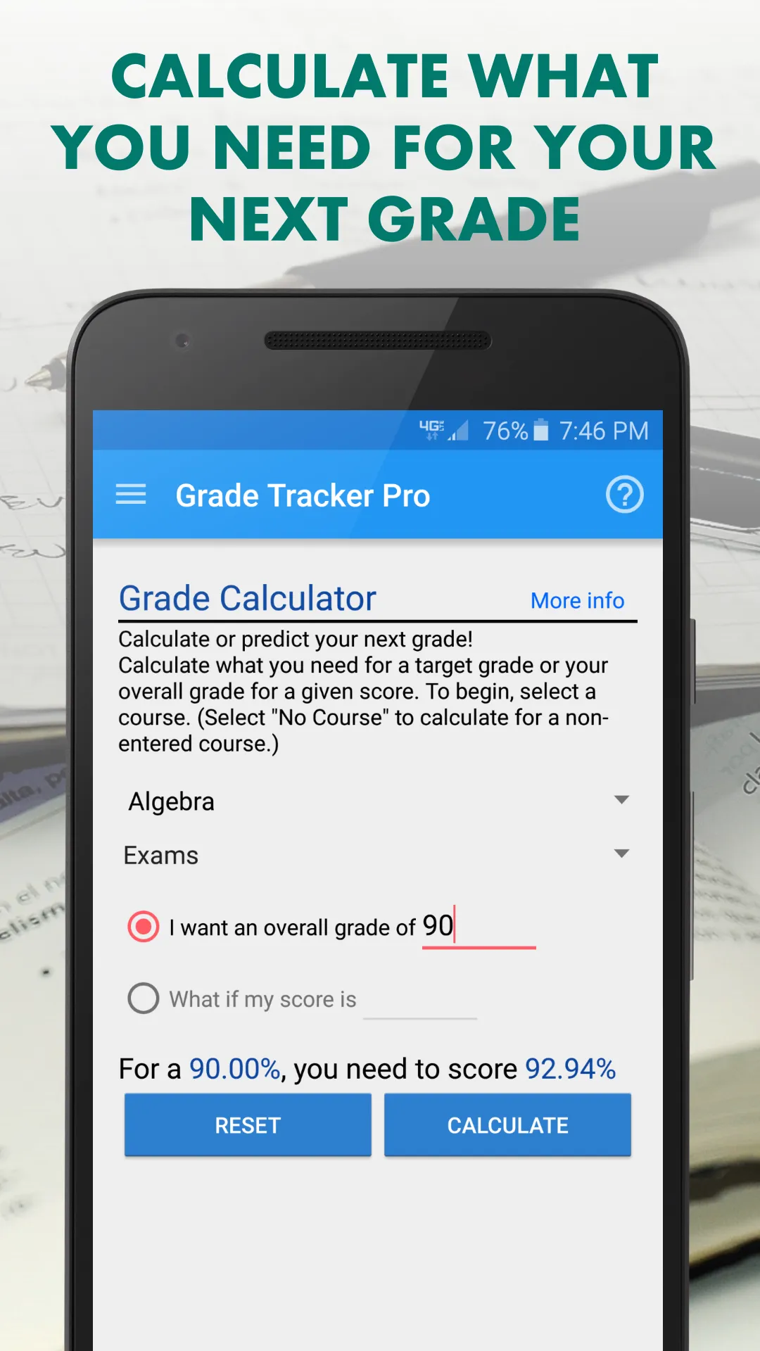 Grade Tracker Pro | Indus Appstore | Screenshot