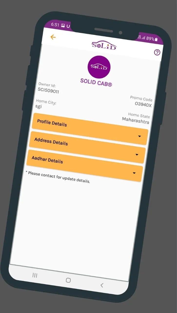 Solid Cab Partner | Indus Appstore | Screenshot