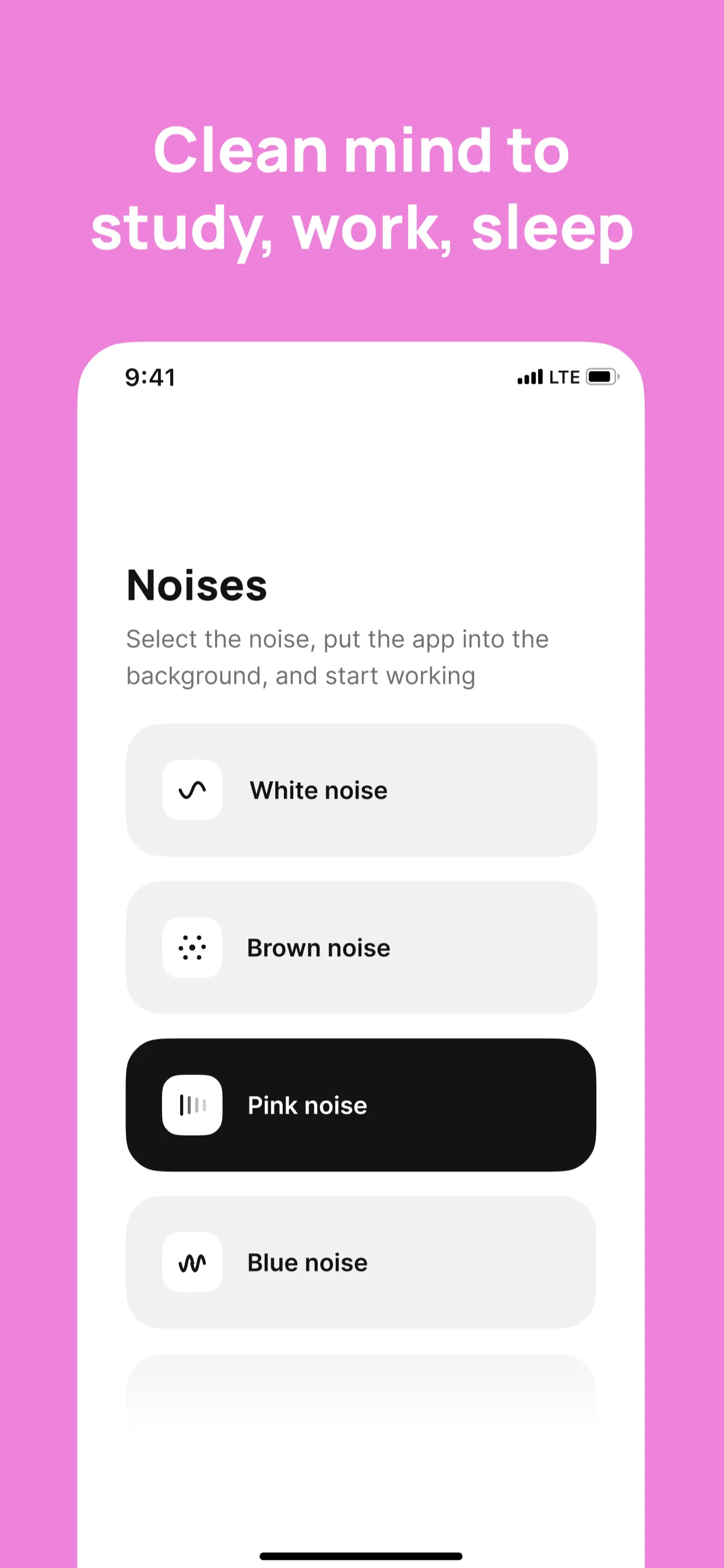 ADHD White Noise + Brown, Pink | Indus Appstore | Screenshot