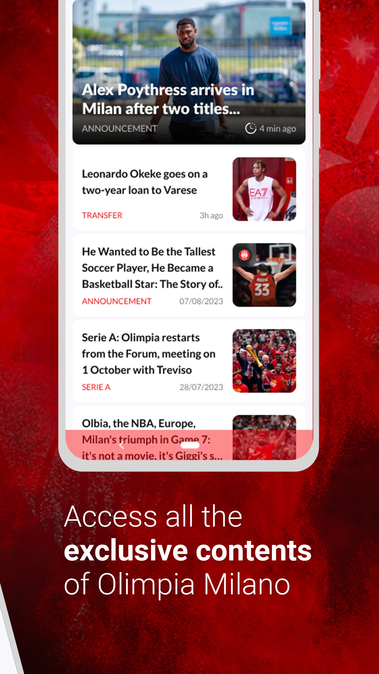 Olimpia Milano – Official App | Indus Appstore | Screenshot