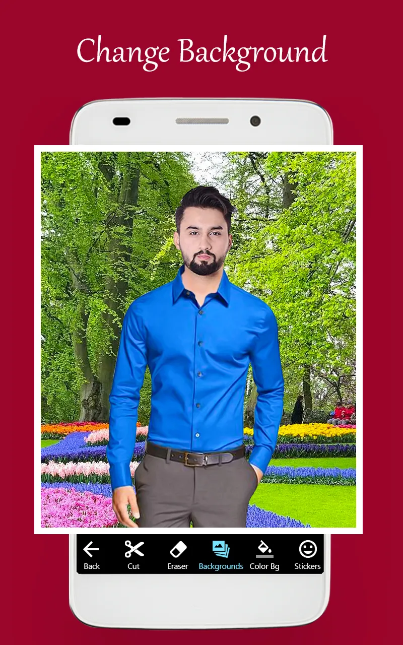 Men formal shirt photo editor | Indus Appstore | Screenshot