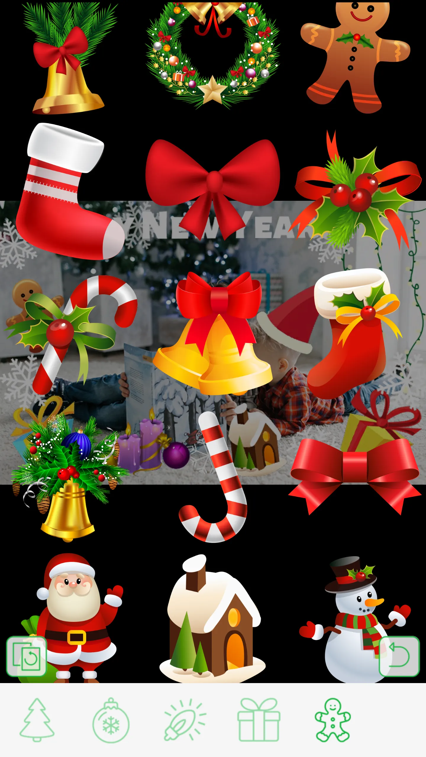 Christmas Photo Stickers | Indus Appstore | Screenshot