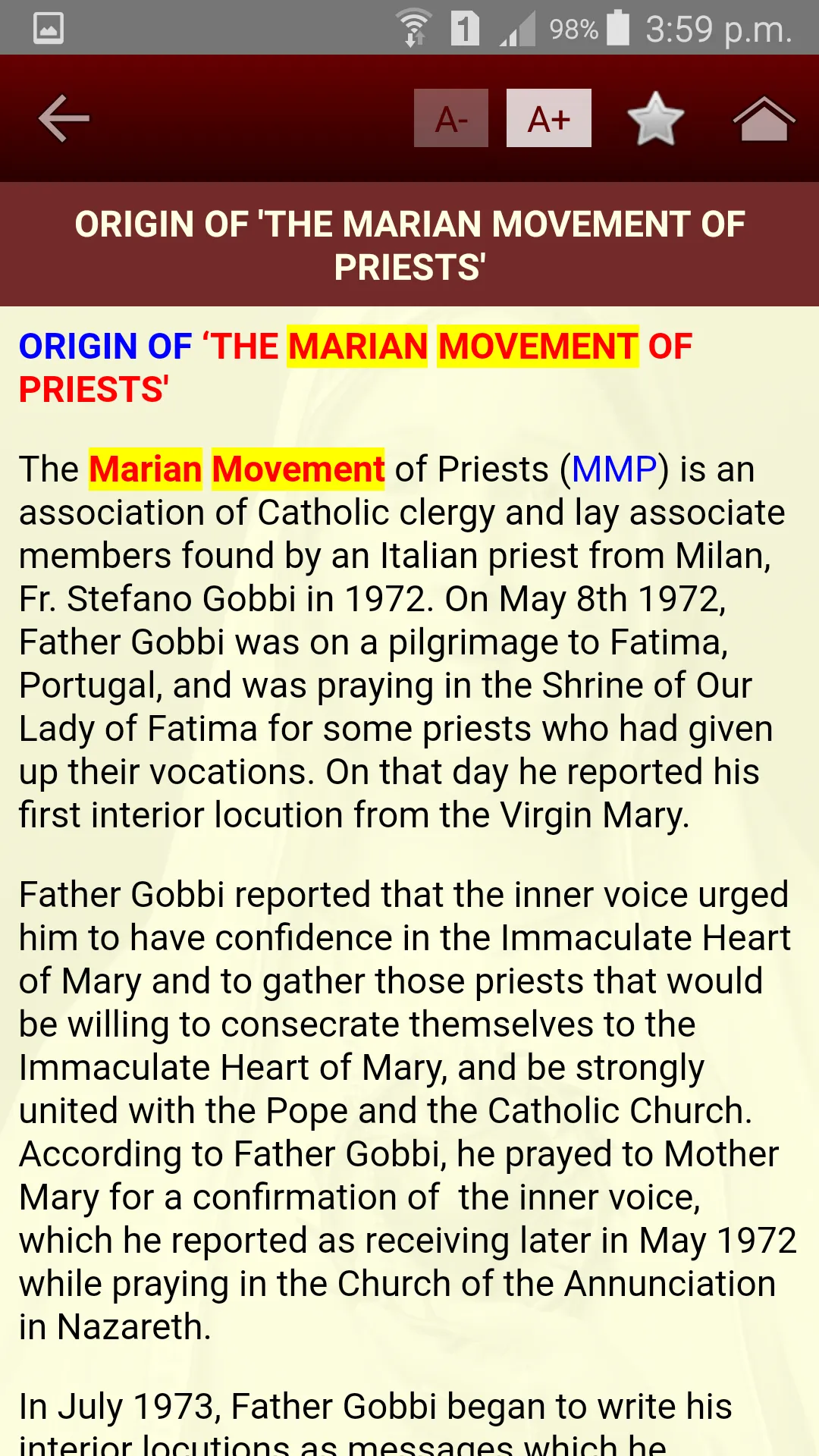 Jesus Reigns Marian Movement | Indus Appstore | Screenshot