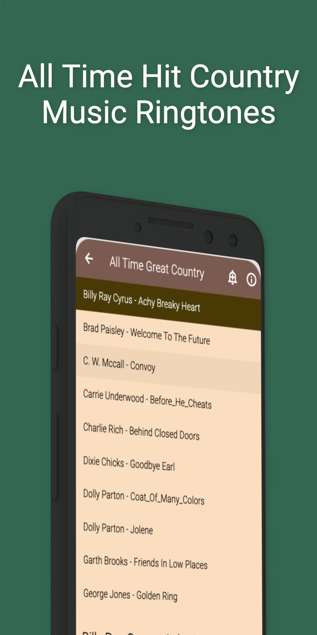 Country Music Ringtones | Indus Appstore | Screenshot