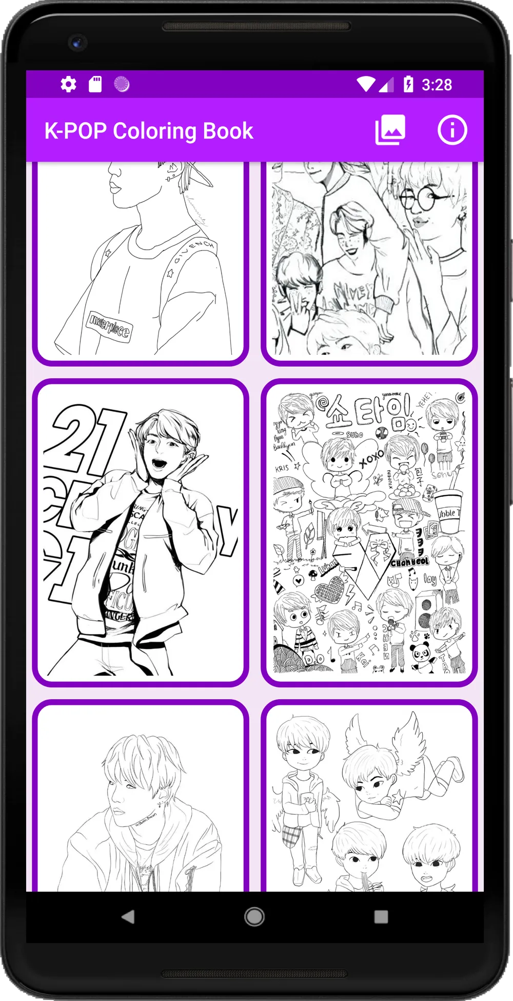 K-POP Coloring Book | Indus Appstore | Screenshot