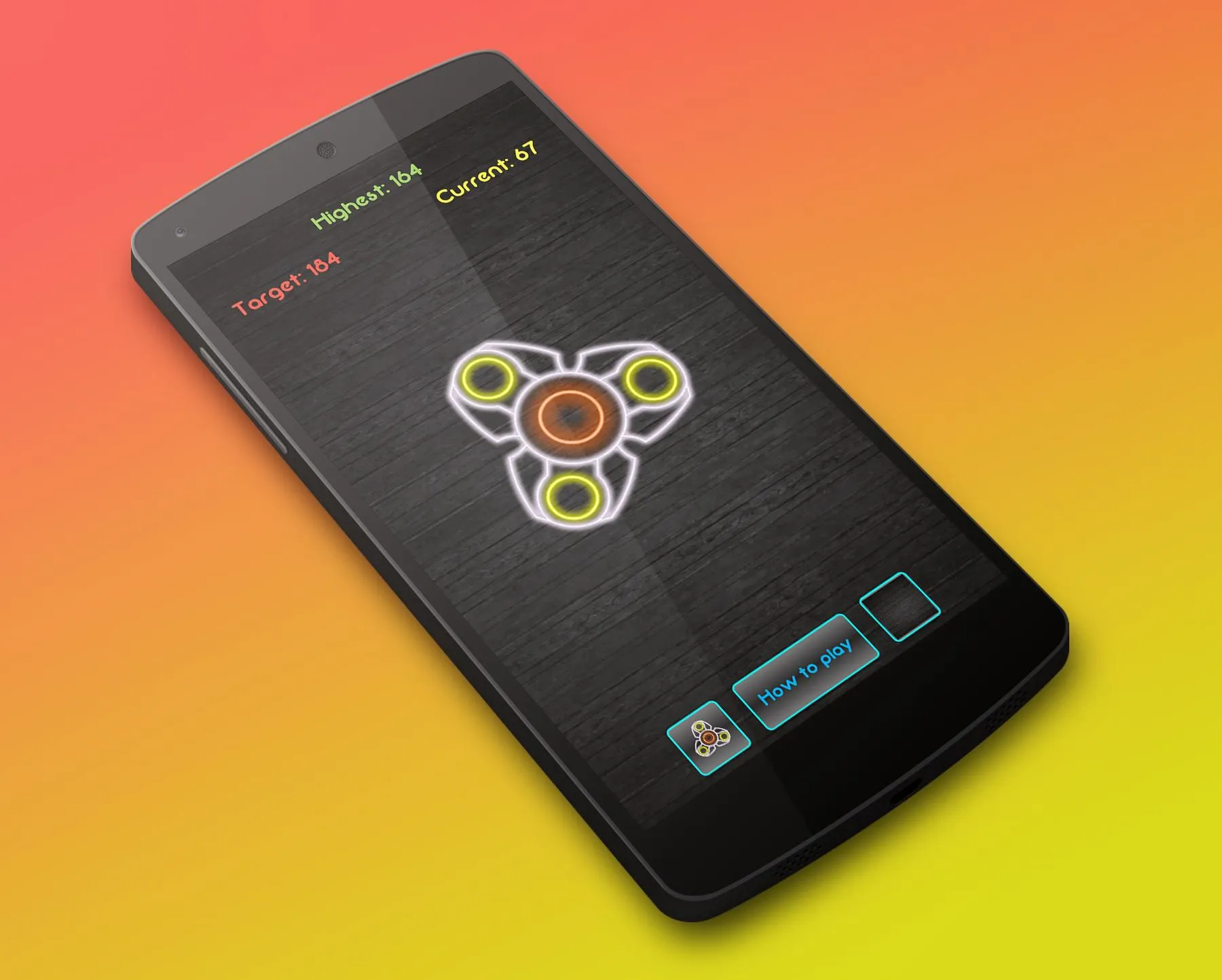 Fidget Spinner Neon | Indus Appstore | Screenshot