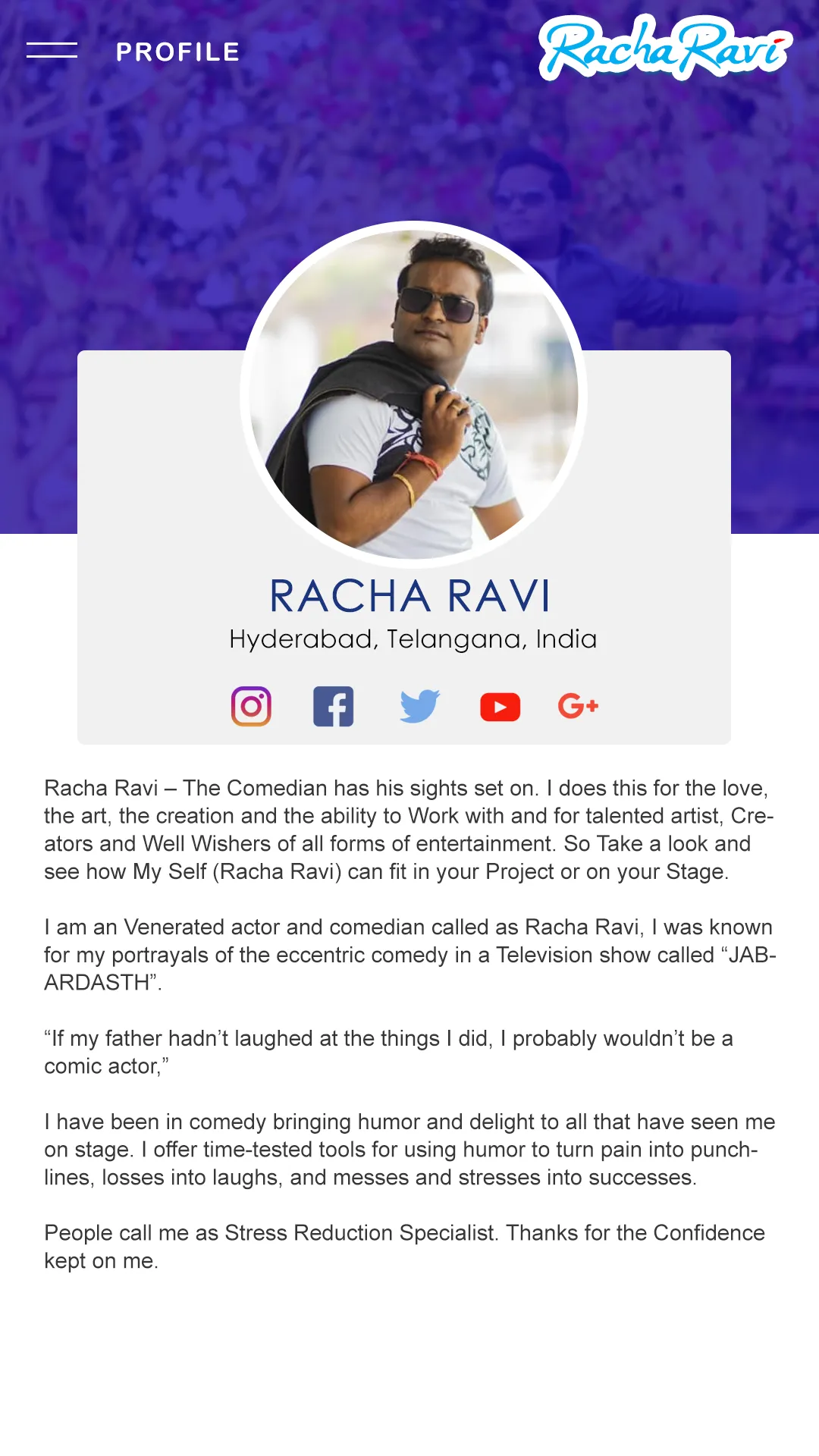 Racha Ravi Comedian | Indus Appstore | Screenshot