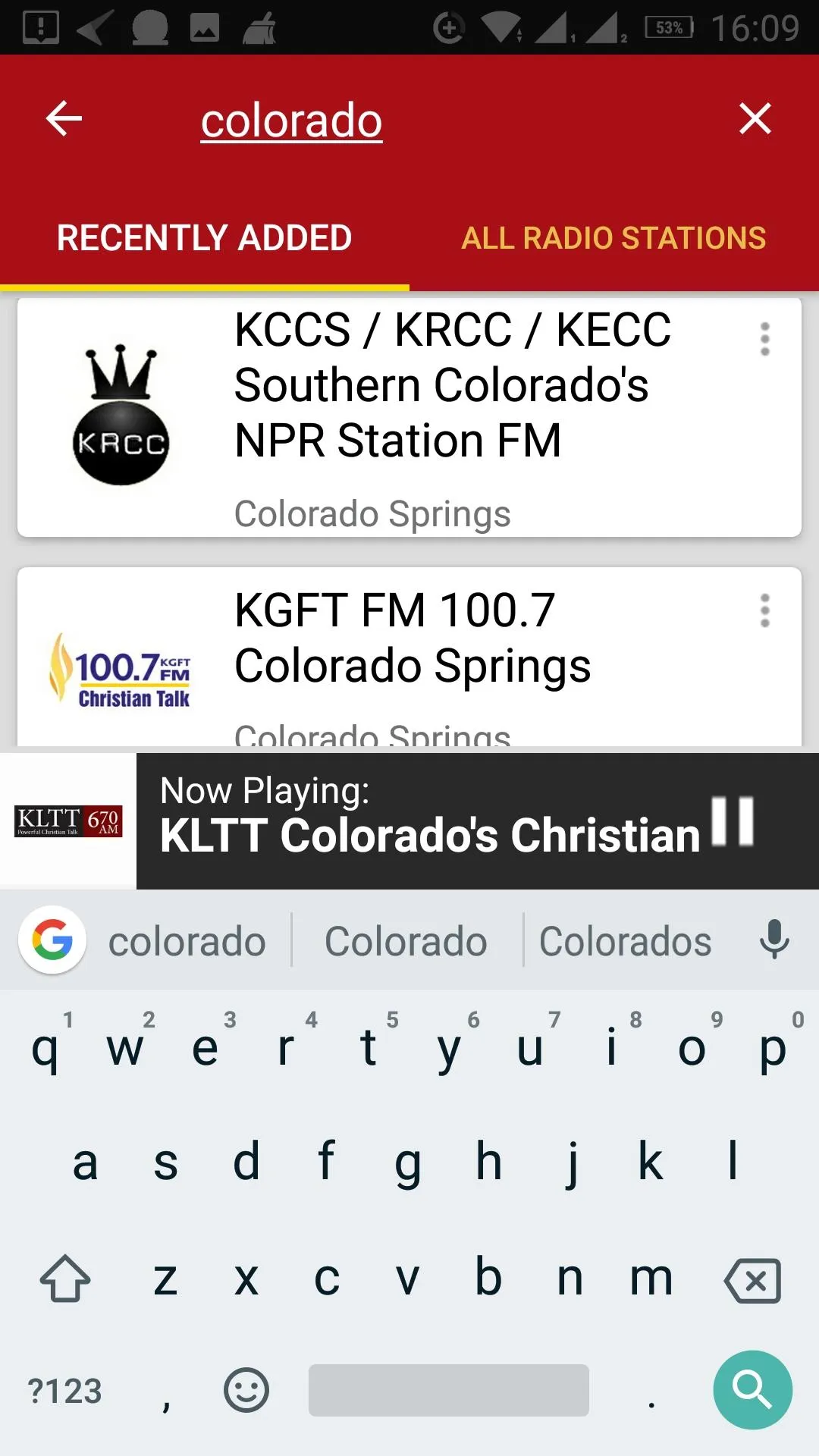 Colorado Radio Stations - USA | Indus Appstore | Screenshot