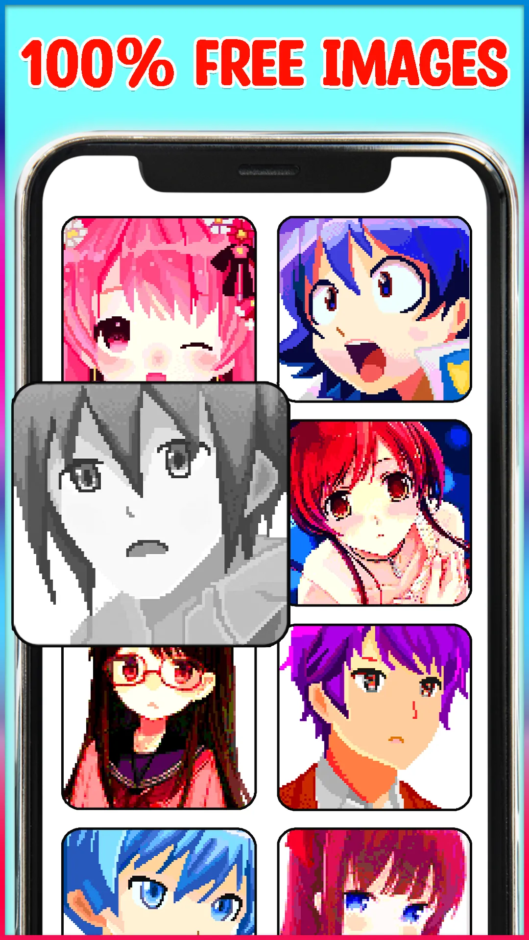 Anime Manga Pixel Art Coloring | Indus Appstore | Screenshot