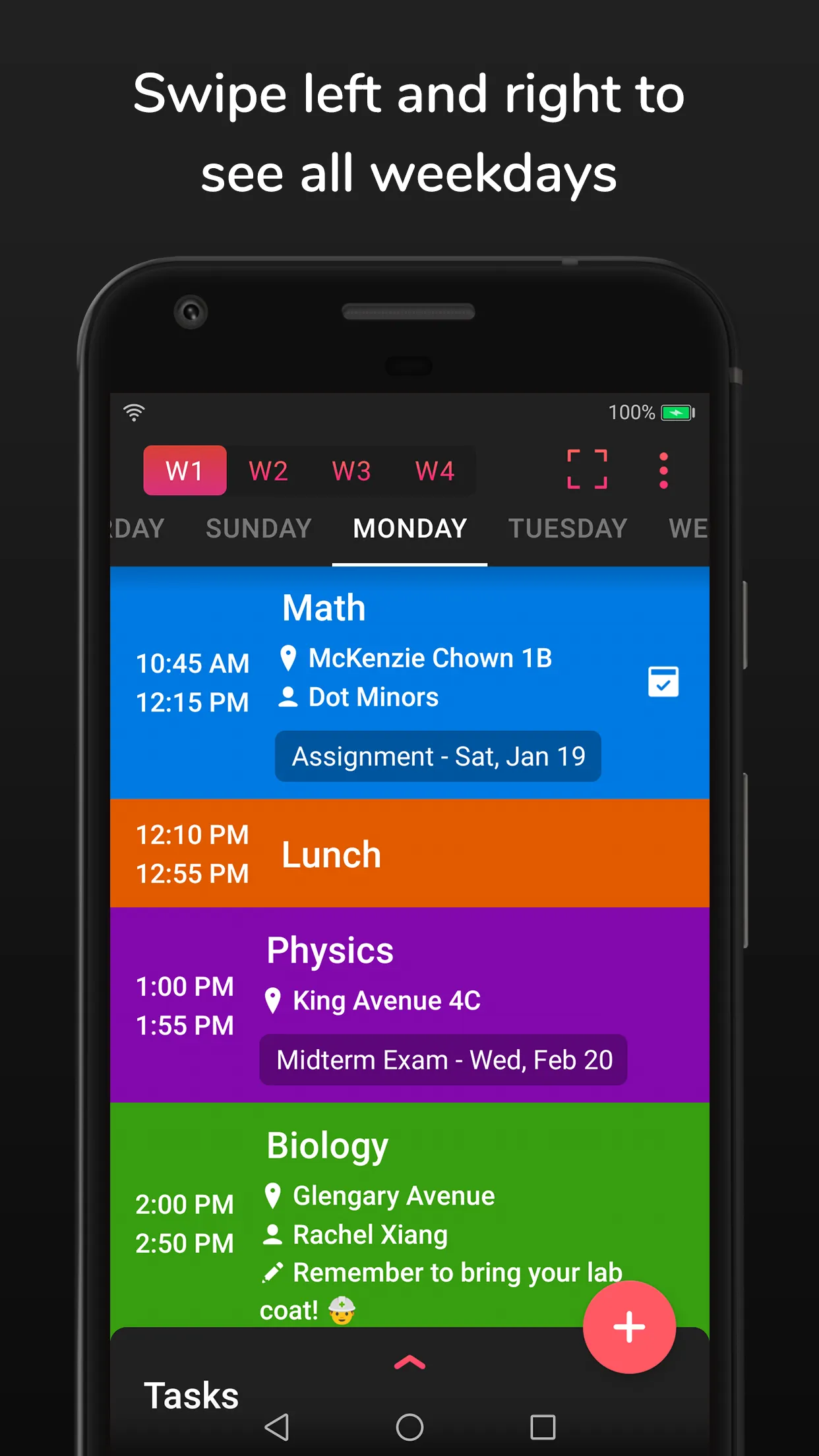 School Timetable - Class, Univ | Indus Appstore | Screenshot