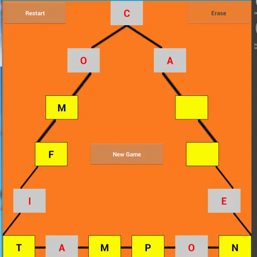 Word triangle 6g puzzle | Indus Appstore | Screenshot