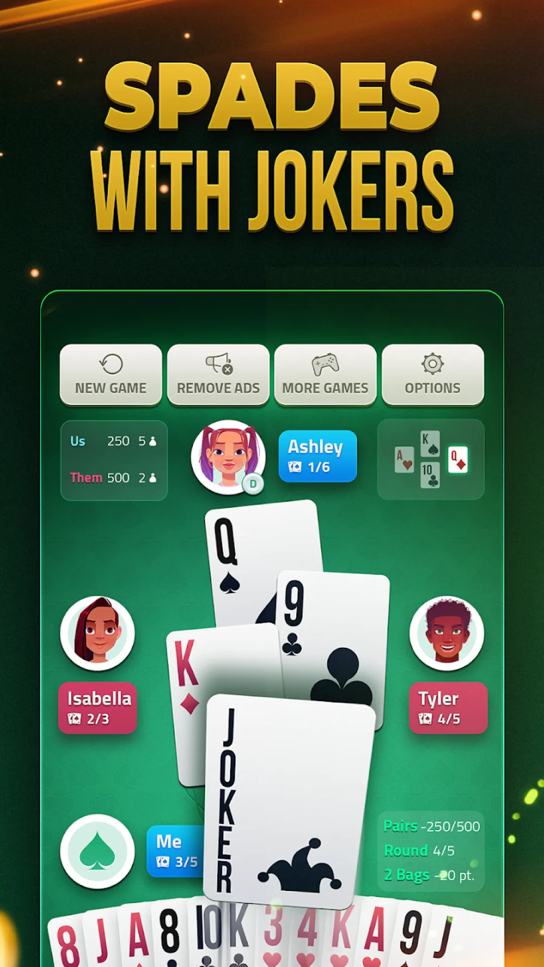 Spades Offline - Card Game | Indus Appstore | Screenshot