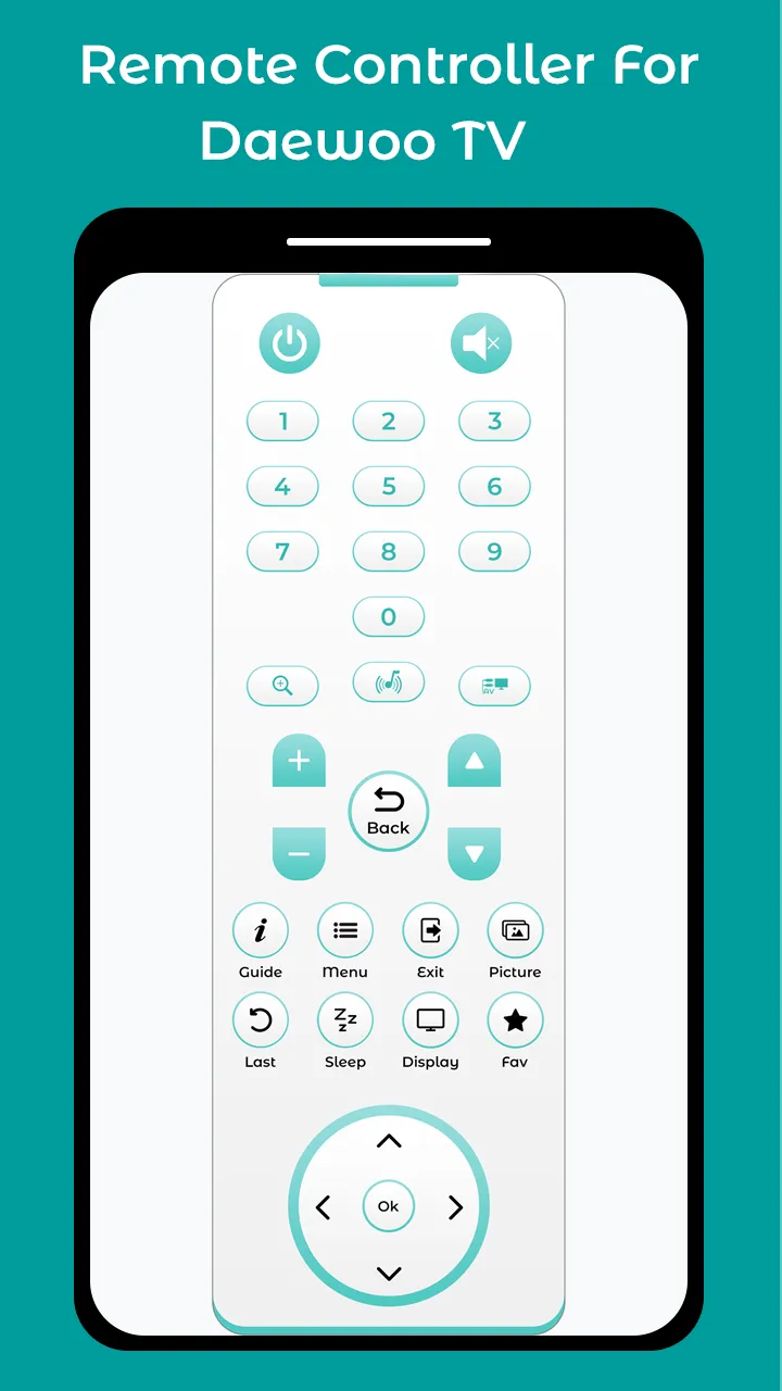 Remote Controller Daewoo TV | Indus Appstore | Screenshot