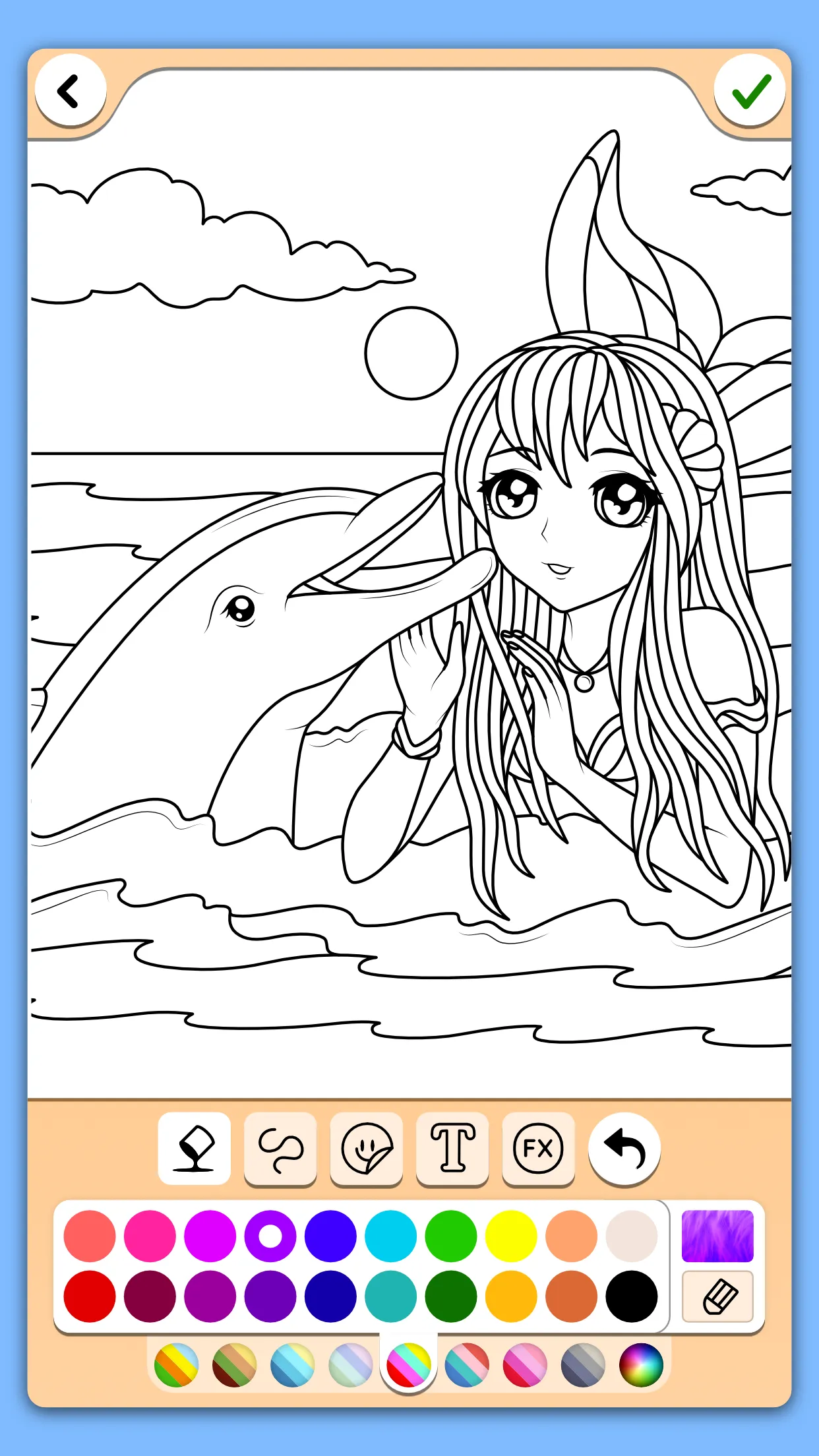 Dolphins coloring pages | Indus Appstore | Screenshot