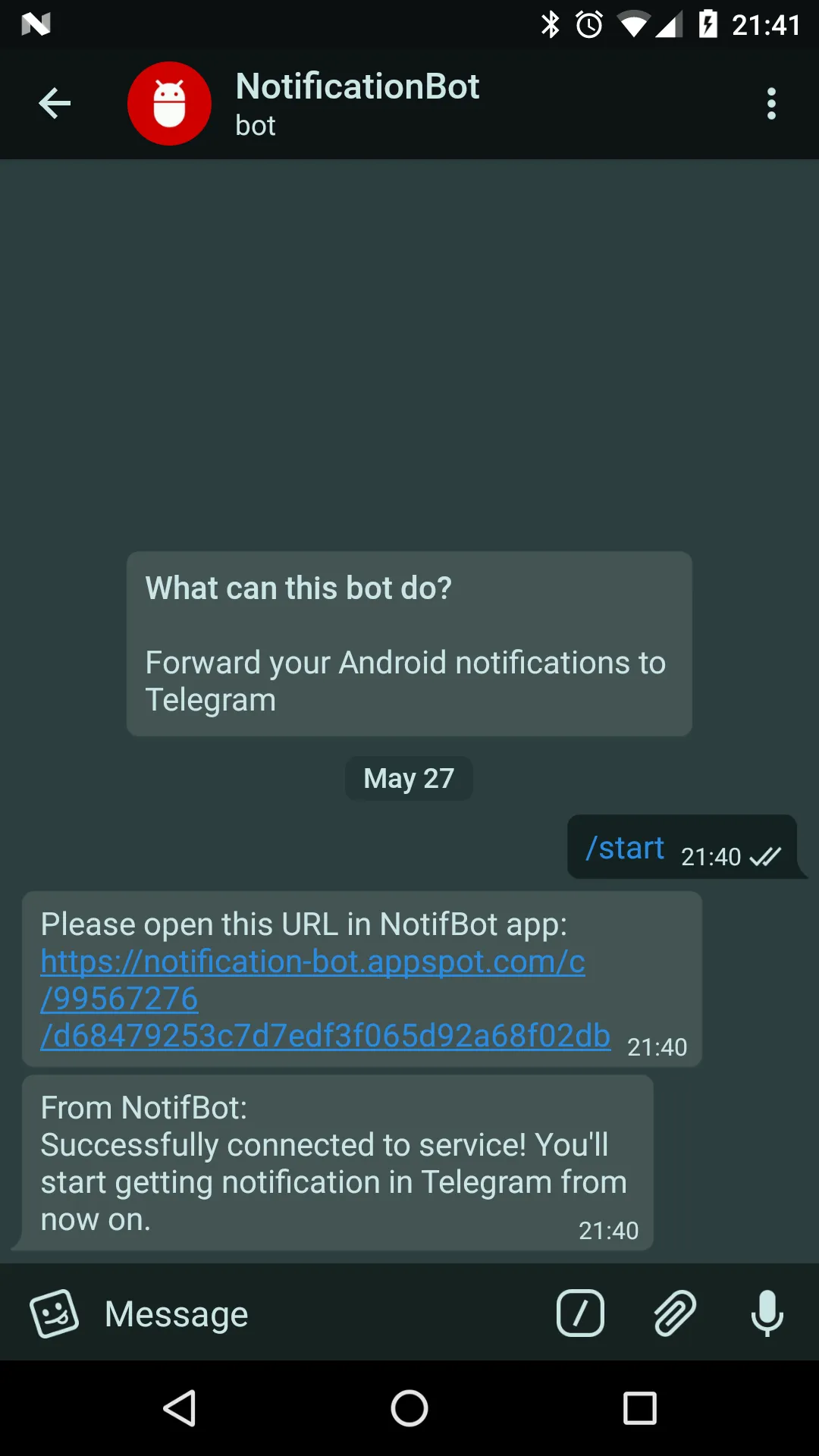 NotifBot | Indus Appstore | Screenshot