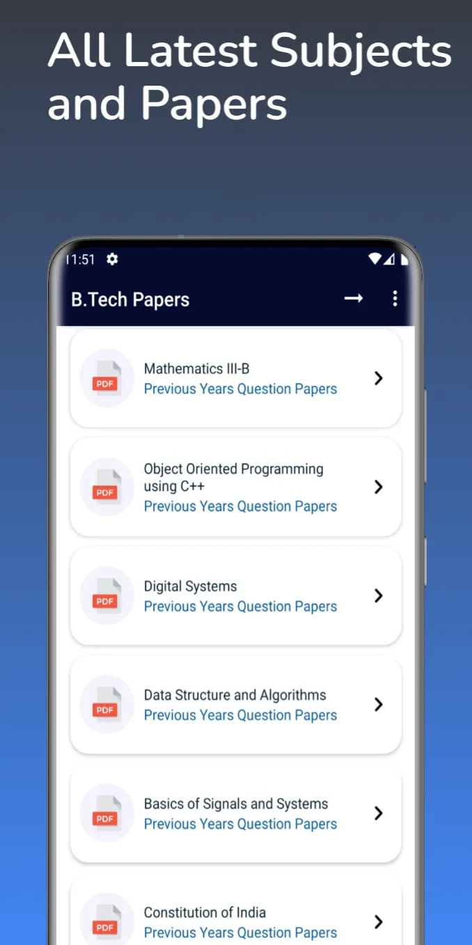 B.Tech Papers | Indus Appstore | Screenshot