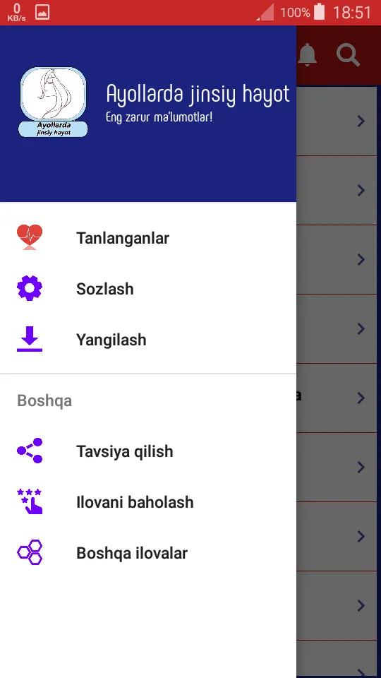 Ayollarda jinsiy hayot | Indus Appstore | Screenshot