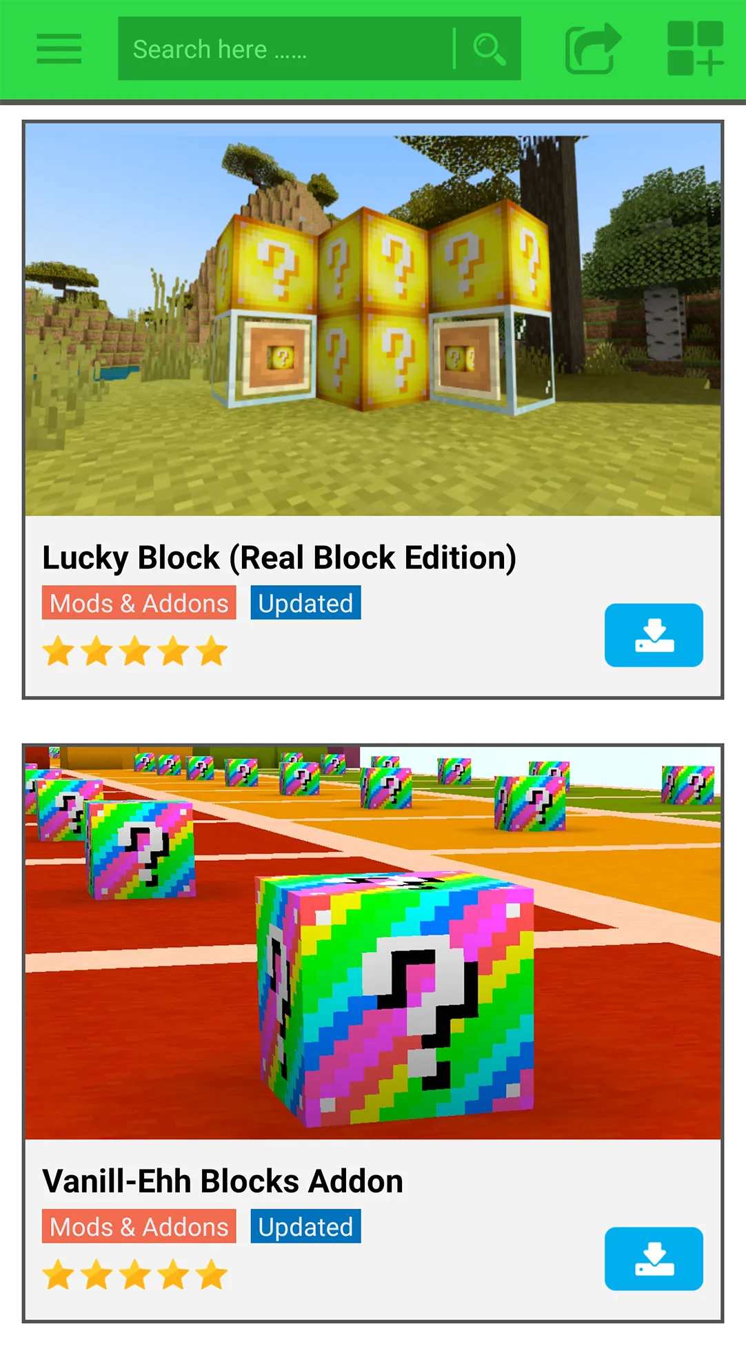 Lucky Block Mod | Indus Appstore | Screenshot