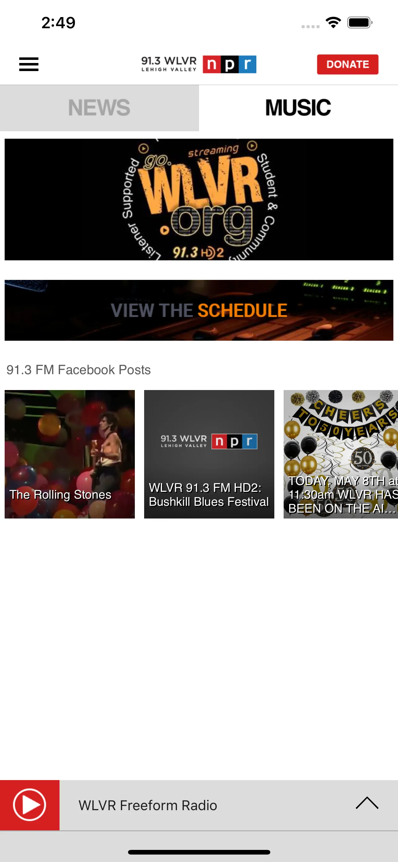 WLVR Radio | Indus Appstore | Screenshot