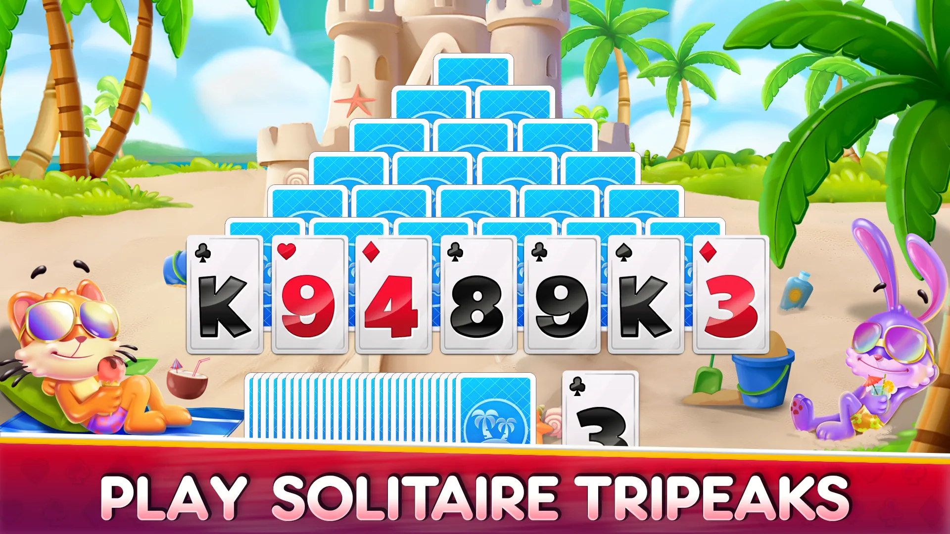 Solitaire TriPeaks Save Animal | Indus Appstore | Screenshot