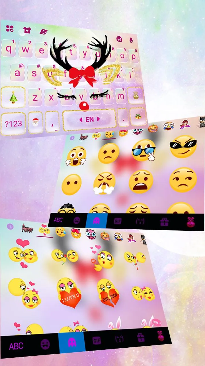 Christmas Reindeer Keyboard Th | Indus Appstore | Screenshot