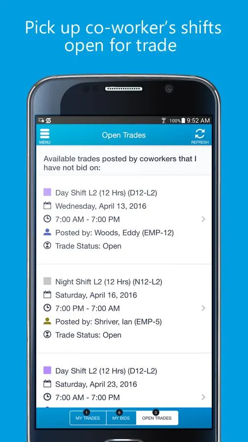 Snap Schedule 365 Employee | Indus Appstore | Screenshot