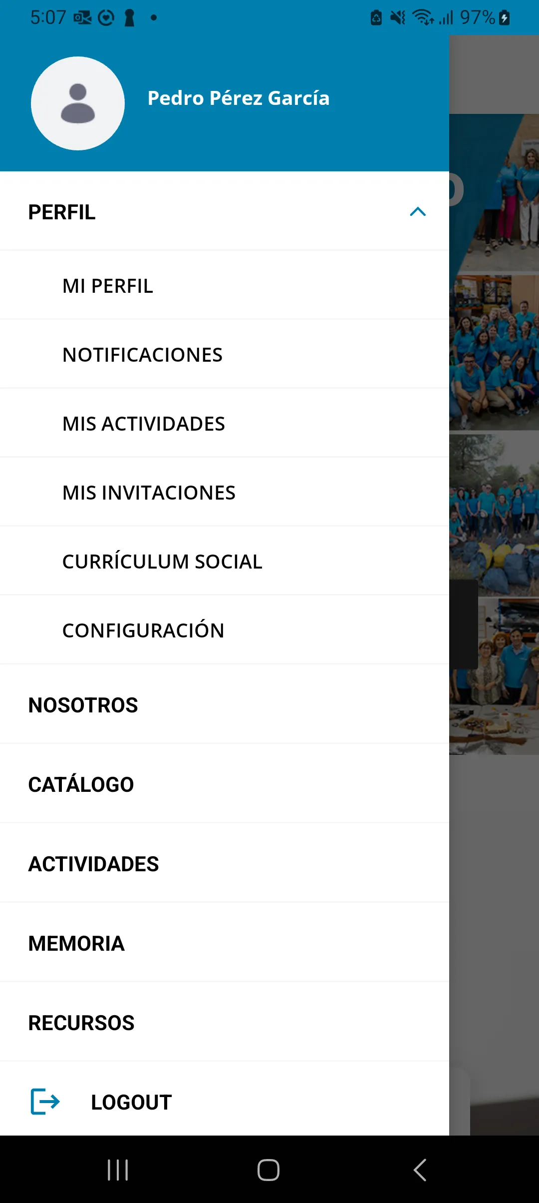 Voluntariado CaixaBank | Indus Appstore | Screenshot