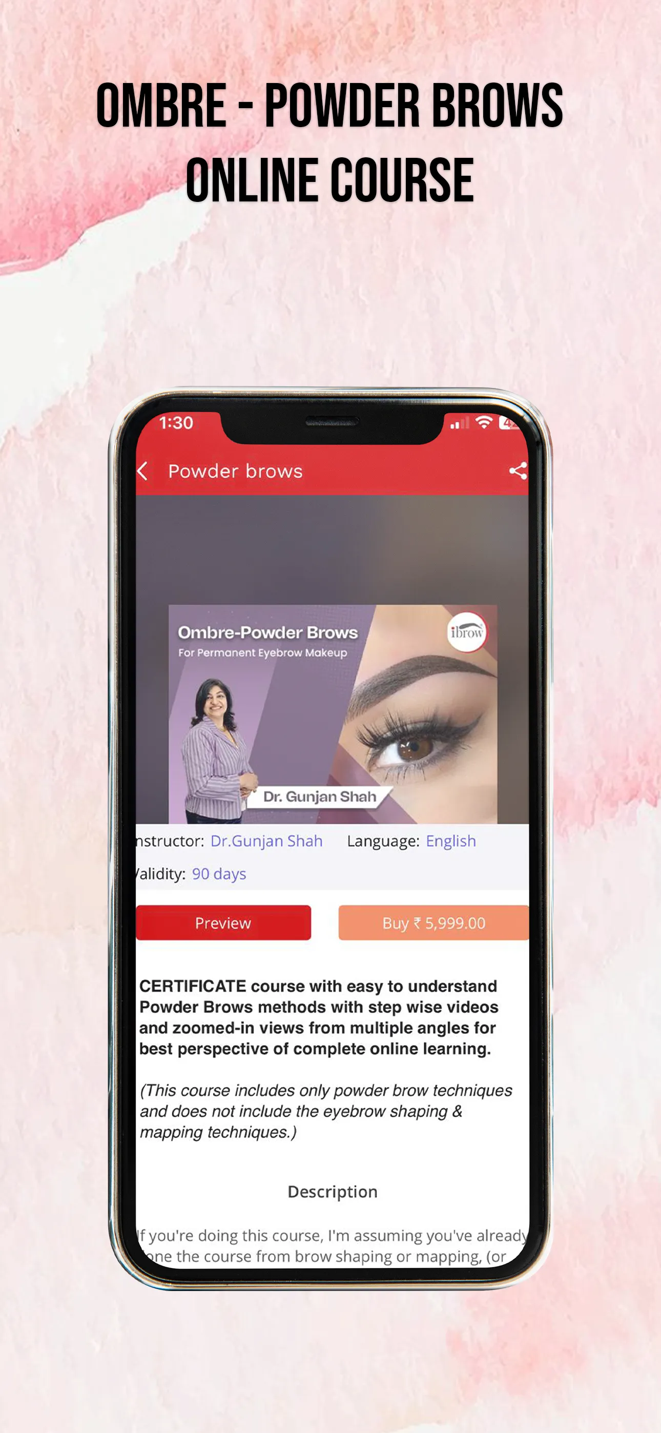 ibrow - Beauty Academy Courses | Indus Appstore | Screenshot