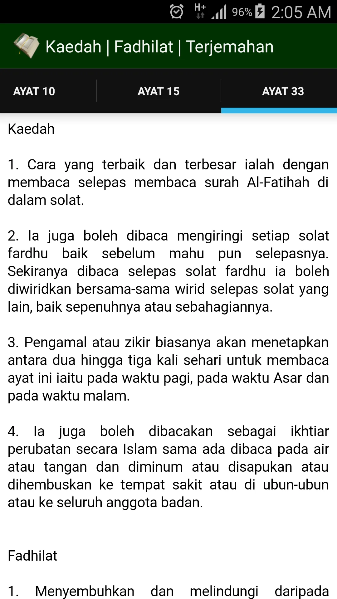 Kitab Ayat-Ayat Amalan Harian | Indus Appstore | Screenshot