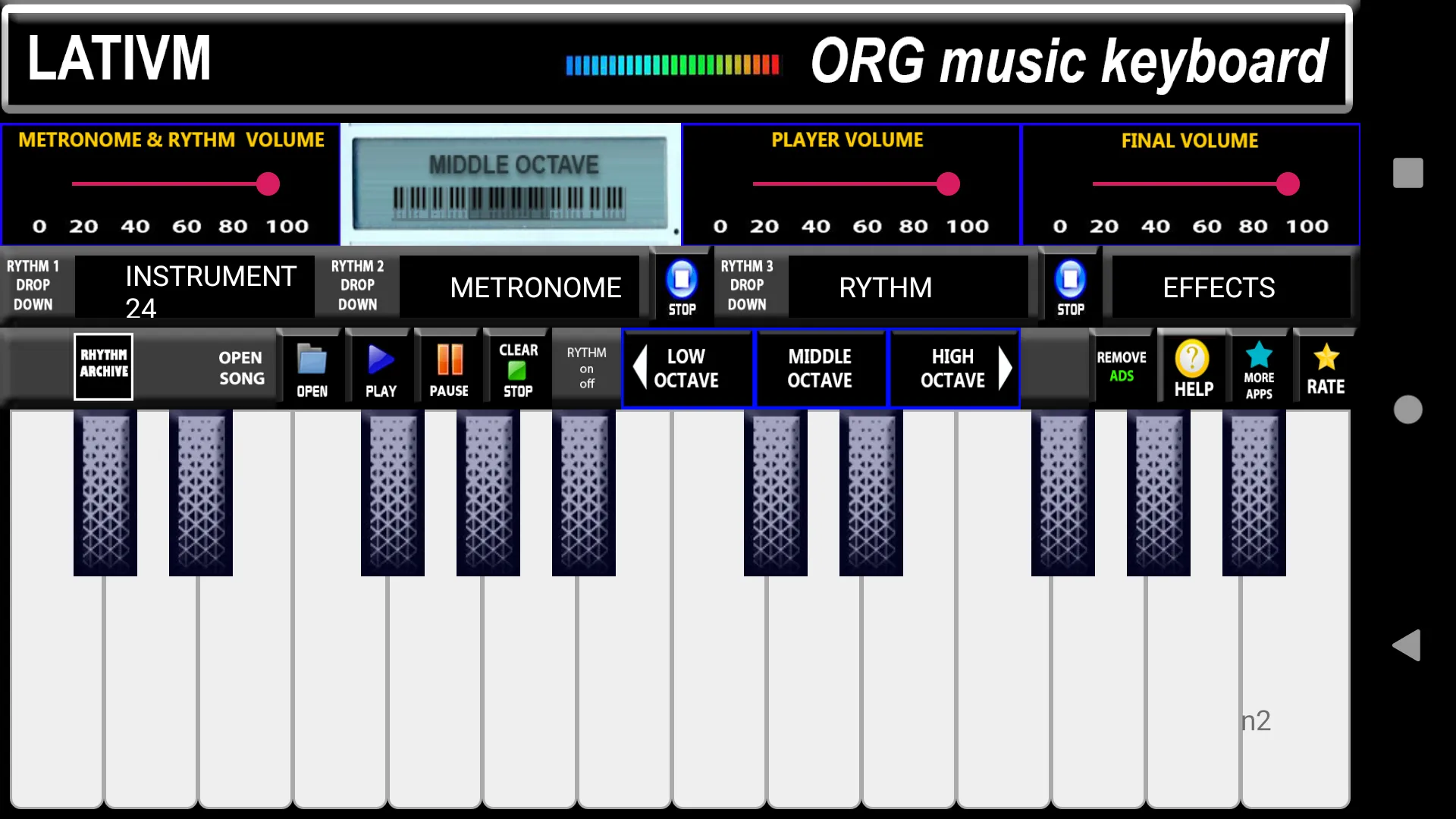 ORG Music Keyboard Simulator | Indus Appstore | Screenshot