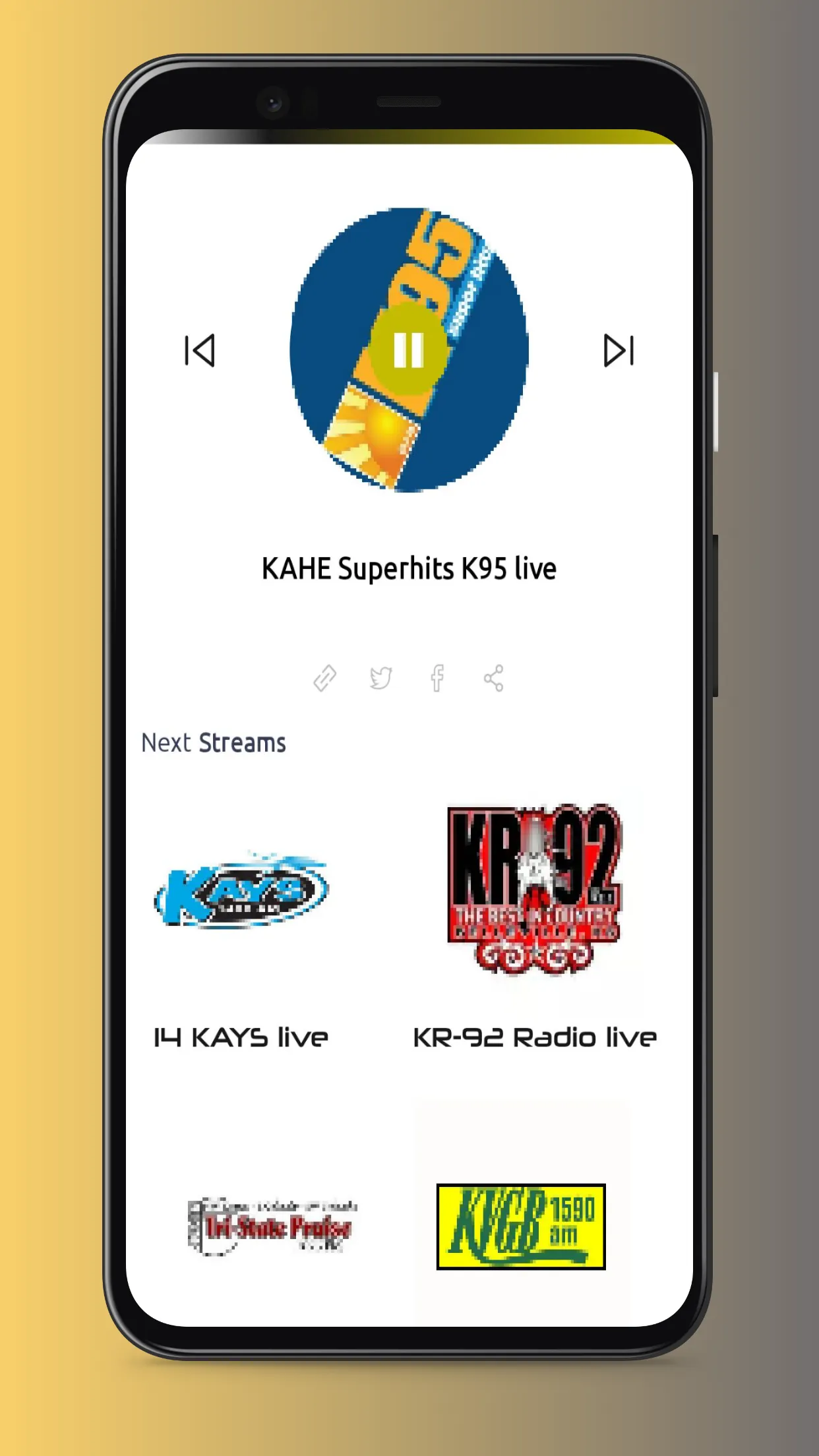 Radio Kansas: Radio Stations | Indus Appstore | Screenshot