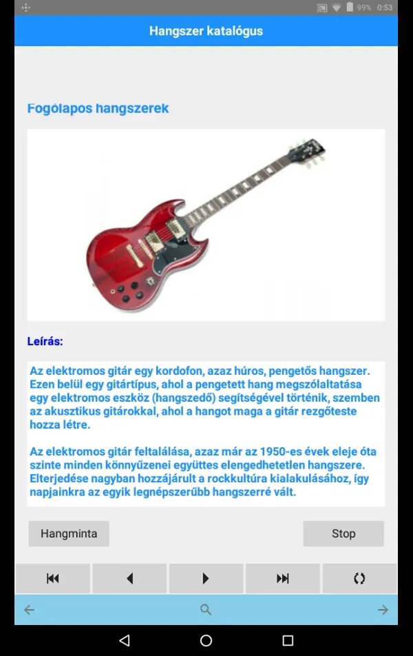 Hangszer Katalógus és Zenei st | Indus Appstore | Screenshot
