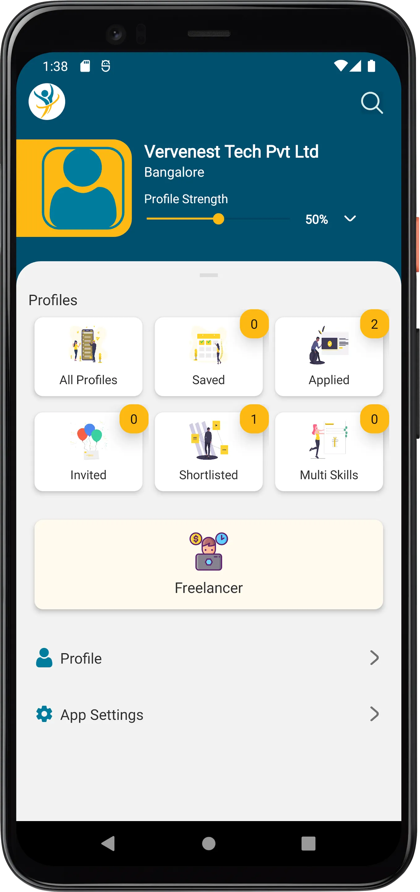 JobMate : Hire and Find Jobs | Indus Appstore | Screenshot