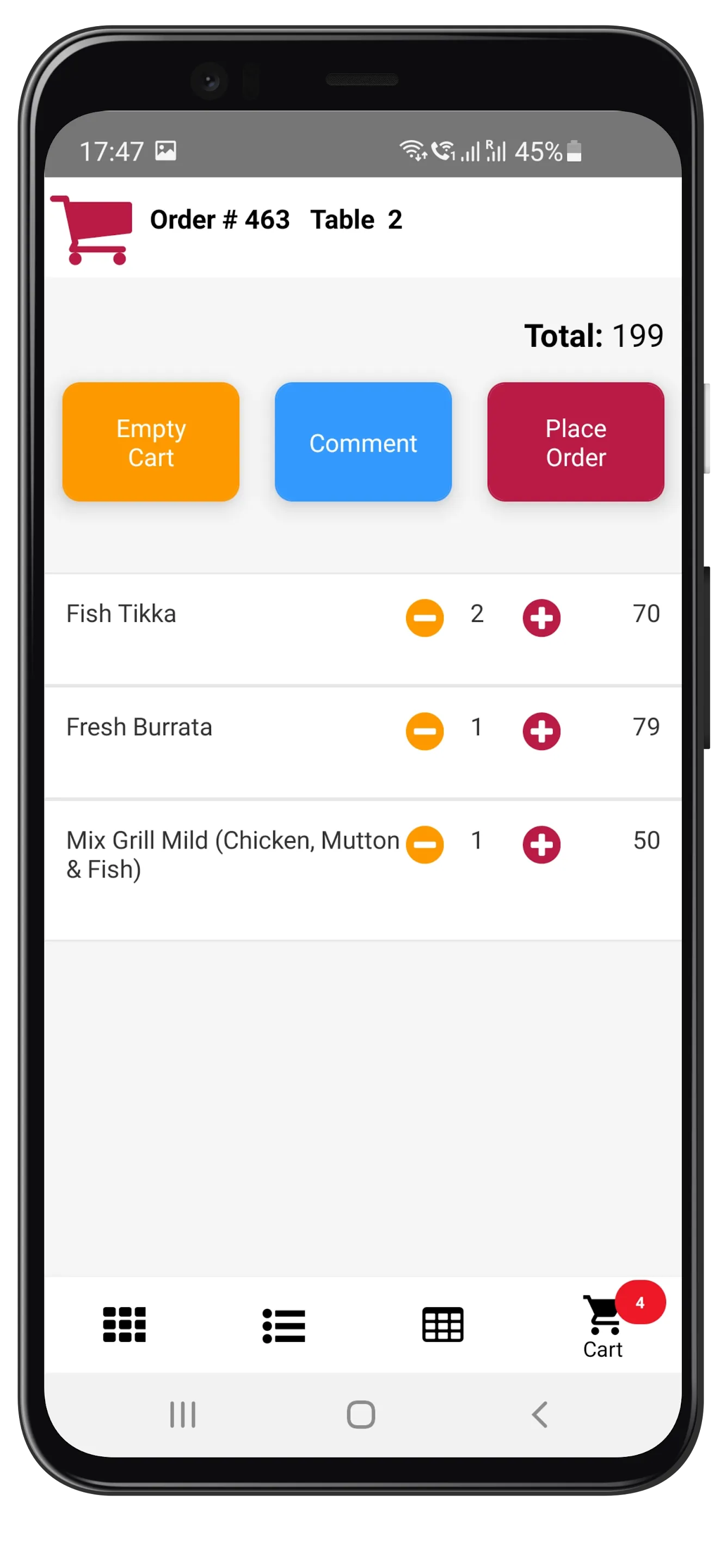 dinee waiter | Indus Appstore | Screenshot