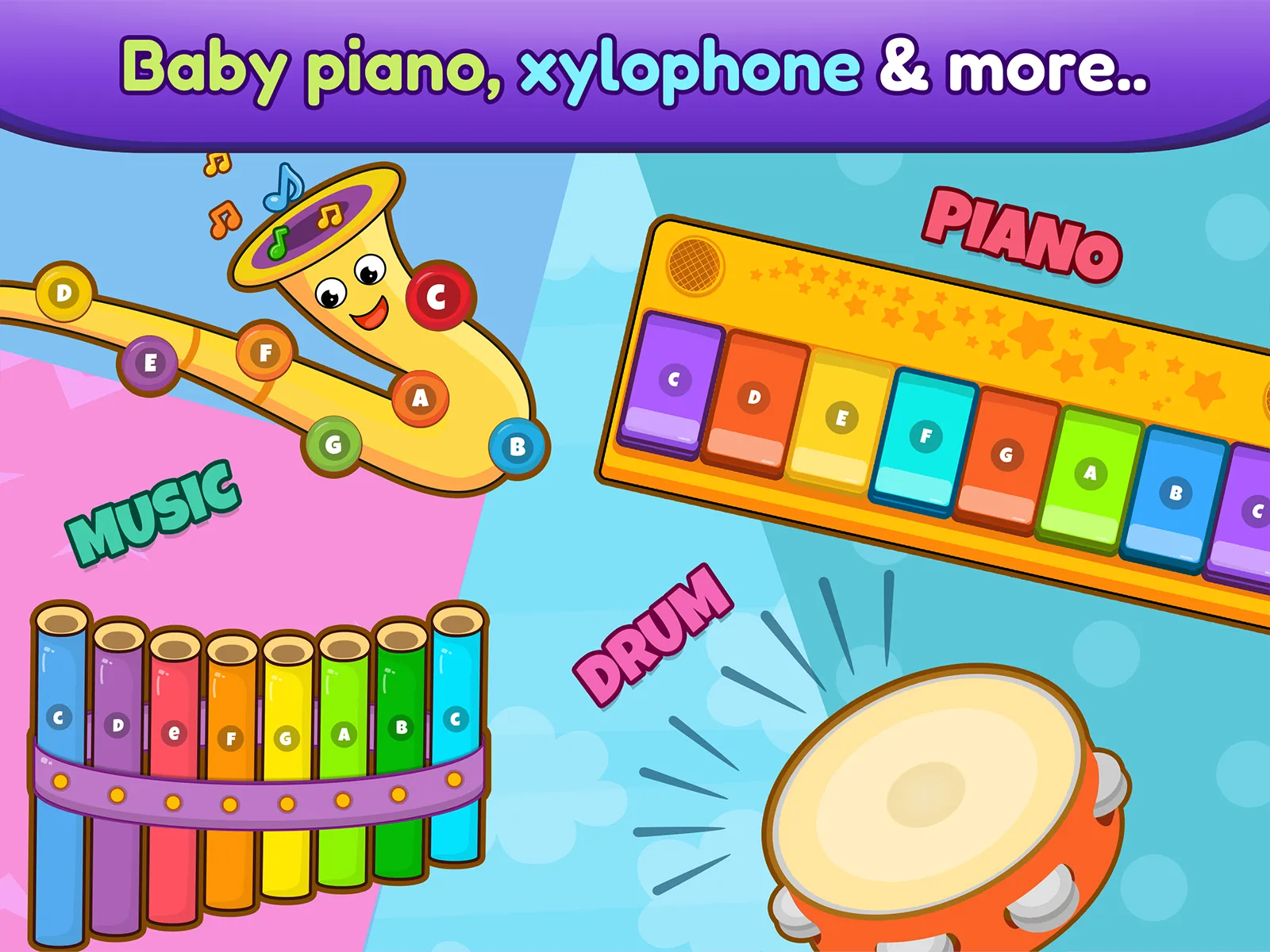 Baby Piano, Drums, Xylo & more | Indus Appstore | Screenshot